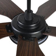 Load image into Gallery viewer, Explorer 52 In. Indoor/outdoor Wi - Fi Best Smart Ceiling Fan with Light &amp; Remote, Works with Alexa/Google Home, Black/dark Wooden Pattern (5 - Blade) - LEDMyPlace
