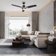 Load image into Gallery viewer, Exton 52'' Best Smart Ceiling Fan with wall control, Light Kit Included, Works with Google Assistant and Amazon Alexa,Siri Shortcut - LEDMyPlace