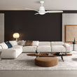 Load image into Gallery viewer, Exton 52'' Best Smart Ceiling Fan with wall control, Light Kit Included, Works with Google Assistant and Amazon Alexa,Siri Shortcut - LEDMyPlace