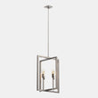 Load image into Gallery viewer, Farmhouse Chandelier, 4 - Light Foyer Lighting for Dining Room, E26 Base, Brushed Nickel/Oil Rubbed Bronze Finish - LEDMyPlace