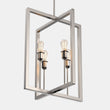 Load image into Gallery viewer, Farmhouse Chandelier, 4 - Light Foyer Lighting for Dining Room, E26 Base, Brushed Nickel/Oil Rubbed Bronze Finish - LEDMyPlace