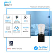 Load image into Gallery viewer, Flared Shape Bathroom Light Fixtures with Clear Glass Shade, E26 Base, UL Listed for Damp Location, Wall Mount, Bathroom Vanity Lighting - LEDMyPlace