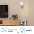 Load image into Gallery viewer, Flared Shape Bathroom Light Fixtures with Clear Glass Shade, E26 Base, UL Listed for Damp Location, Wall Mount, Bathroom Vanity Lighting - LEDMyPlace