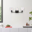 Load image into Gallery viewer, Flared Shape Bathroom Light Fixtures with Clear Glass Shade, E26 Base, UL Listed for Damp Location, Wall Mount, Bathroom Vanity Lighting - LEDMyPlace