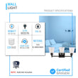 Load image into Gallery viewer, Flared Shape Bathroom Light Fixtures with Clear Glass Shade, E26 Base, UL Listed for Damp Location, Wall Mount, Bathroom Vanity Lighting - LEDMyPlace