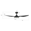 Load image into Gallery viewer, FLETCHER 52'' 3 - Blade Smart Ceiling Fan with LED Light &amp; Remote - LEDMyPlace
