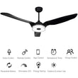 Load image into Gallery viewer, FLETCHER 52'' 3 - Blade Smart Ceiling Fan with LED Light &amp; Remote - LEDMyPlace