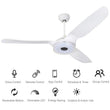 Load image into Gallery viewer, FLETCHER 56 inch 3 - Blade Smart Ceiling Fan with LED Light &amp; Remote - LEDMyPlace
