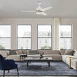 Load image into Gallery viewer, FLINT 52 inch 3 - Blade Ceiling Fan with LED Light and Pull Chain - LEDMyPlace