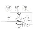 Load image into Gallery viewer, FLINT 52 inch 3 - Blade Ceiling Fan with LED Light and Pull Chain - LEDMyPlace
