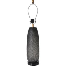Load image into Gallery viewer, Flores Petals Textured Cylinder Glass Best Table Lamp 29" - Smoke Gray/Light Gray - LEDMyPlace