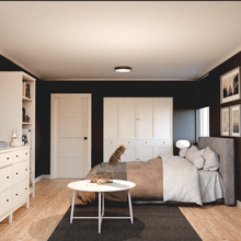 Load image into Gallery viewer, Flush Mount Ceiling Light Fixtures,18W Flat led Light for Ceiling, 3000K 1800LM Ultra Thin Round Twinkle Glossy Lamp for Bedroom Kitchen, Bathroom, Garage, Living Room, Dining Room - LEDMyPlace