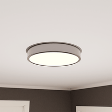Load image into Gallery viewer, Flush Mount Ceiling Light Fixtures,18W Flat led Light for Ceiling, 3000K 1800LM Ultra Thin Round Twinkle Glossy Lamp for Bedroom Kitchen, Bathroom, Garage, Living Room, Dining Room - LEDMyPlace