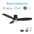 Load image into Gallery viewer, FREMONT 48 inch 3 - Blade Flush Mount Smart Ceiling Fan with LED Light &amp; Remote - LEDMyPlace