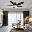 Load image into Gallery viewer, FREMONT 48 inch 5 - Blade Flush Mount Smart Ceiling Fan with Remote &amp; LED Light - LEDMyPlace