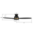 Load image into Gallery viewer, FREMONT 52 inch 3 - Blade Flush Mount Smart Ceiling Fan with LED Light &amp; Remote - LEDMyPlace