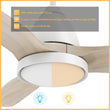 Load image into Gallery viewer, GARRICK 52 inch 3 - Blade Smart Ceiling Fan with LED Light &amp; Remote - LEDMyPlace