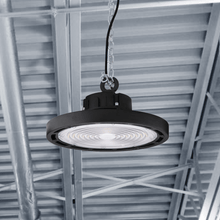 Load image into Gallery viewer, Gen13 100W UFO LED High Bay Light, 4000K, AC120 - 277V, 90° PC lens, IP65 Factory Warehouse Industrial Lighting, Black - LEDMyPlace