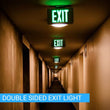 Load image into Gallery viewer, Green LED Exit Sign, Double Sided, 4W, UL,CUL, AC 120V - 277V, 90 - min Backup Battery, Exit Light for Business, Residential - LEDMyPlace
