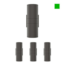 Load image into Gallery viewer, LED Up &amp; Down Lights Outdoor Wall Light, Cylinder Outdoor Sconces, 2x36W, AC100- 277V, Double Side Light (Avail Color - Red, Green, Blue)
