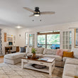 Load image into Gallery viewer, GREENWOOD 48" 3 - Blade Flush Mount Ceiling Fan with LED Light &amp; Pull Chain - LEDMyPlace