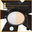 Load image into Gallery viewer, GREENWOOD 52" 5 - Blade Flush Mount Ceiling Fan with LED Light &amp; Pull Chain - LEDMyPlace