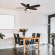 Load image into Gallery viewer, GREENWOOD 52" 5 - Blade Flush Mount Ceiling Fan with LED Light &amp; Pull Chain - LEDMyPlace