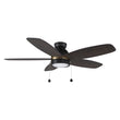 Load image into Gallery viewer, GREENWOOD 52" 5 - Blade Flush Mount Ceiling Fan with LED Light &amp; Pull Chain - LEDMyPlace