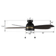 Load image into Gallery viewer, GREENWOOD 52" 5 - Blade Flush Mount Ceiling Fan with LED Light &amp; Pull Chain - LEDMyPlace