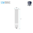 Load image into Gallery viewer, GX24Q - 4 Pin Base PL LED Light Bulbs 12W, 5000K 1100 Lumens 120V - LEDMyPlace