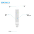 Load image into Gallery viewer, GX24Q - 4 Pin Base PL LED Light Bulbs 12W, 5000K 1100 Lumens 120V - LEDMyPlace