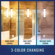 Load image into Gallery viewer, Half Cylinder Bathroom Light Fixtures, CCT Changeable, Dimmable , Brushed Nickel Finish, Bathroom Vanity Lighting - LEDMyPlace