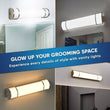 Load image into Gallery viewer, Half Cylinder Bathroom Light Fixtures, CCT Changeable, Dimmable , Brushed Nickel Finish, Bathroom Vanity Lighting - LEDMyPlace