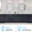 Load image into Gallery viewer, Half Cylinder Bathroom Light Fixtures, CCT Changeable, Dimmable , Brushed Nickel Finish, Bathroom Vanity Lighting - LEDMyPlace