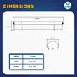 Load image into Gallery viewer, Half Cylinder Bathroom Light Fixtures, CCT Changeable, Dimmable , Brushed Nickel Finish, Bathroom Vanity Lighting - LEDMyPlace