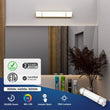 Load image into Gallery viewer, Half Cylinder Bathroom Light Fixtures, CCT Changeable, Dimmable , Brushed Nickel Finish, Bathroom Vanity Lighting - LEDMyPlace