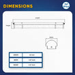 Load image into Gallery viewer, Half Cylinder Bathroom Light Fixtures, CCT Changeable, Dimmable , Brushed Nickel Finish, Bathroom Vanity Lighting - LEDMyPlace