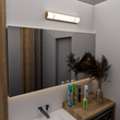 Load image into Gallery viewer, Half Cylinder Bathroom Light Fixtures, CCT Changeable, Dimmable , Brushed Nickel Finish, Bathroom Vanity Lighting - LEDMyPlace