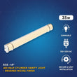 Load image into Gallery viewer, Half Cylinder Bathroom Light Fixtures, CCT Changeable, Dimmable , Brushed Nickel Finish, Bathroom Vanity Lighting - LEDMyPlace