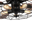 Load image into Gallery viewer, Helston 52 Inch 5 - Blade Best Smart Ceiling Fan With Light &amp; Best Smart Wall Switch - Black/Dark Wood &amp; Light Wood (Reversible Blades) - LEDMyPlace