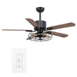 Load image into Gallery viewer, Heritage 52 - inch Indoor Best Smart Ceiling Fan with Light Kit &amp; Wall Control, Works with Alexa/Google Home/Siri - LEDMyPlace