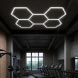 Load image into Gallery viewer, Hexagon LED Garage Light, 5 Hex Kit (24pcs), 6w/pc (Total Power 144W), 6500K, 120 - 130lm/w, AC100 - 277v,IP44, CRI:>80, For Garage, Shop, Gym, Basement, Barbershop, Warehouse, Car Detailing Shop - LEDMyPlace