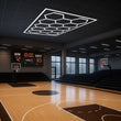 Load image into Gallery viewer, Hexagon LED Garage Lights with Rectangle Frame, 14 Hex Kit (57pcs), 6w/pc (Total Power 534W), 6500K, 120 - 130lm/w, AC100 - 277v,IP44, CRI:>80, For Garage, Shop, Gym, Basement, Barbershop, Warehouse - LEDMyPlace