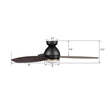 Load image into Gallery viewer, HOBART 48 inch 3 - Blade Flush Mount Smart Ceiling Fan with LED Light &amp; Remote - LEDMyPlace