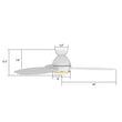 Load image into Gallery viewer, HOBART 48 inch 3 - Blade Flush Mount Smart Ceiling Fan with LED Light &amp; Remote - LEDMyPlace