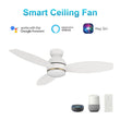 Load image into Gallery viewer, HOBART 48 inch 3 - Blade Flush Mount Smart Ceiling Fan with LED Light &amp; Remote - LEDMyPlace