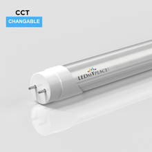 Load image into Gallery viewer, Hybrid T8 4ft LED Tube/Bulb - 22w/20w/18w/15w/ 12w/10w Wattage Adjustable, 130lm/w, 3000k/3500k/4000k/5000k/ 6000k/6500k CCT Changeable, Frosted, Base G13, Single End/Double End Power - Ballast Compatible or Bypass - LEDMyPlace
