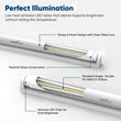 Load image into Gallery viewer, Hybrid T8 4ft LED Tube/Bulb - 22w/20w/18w/15w/12w/10w Wattage Adjustable, 130lm/w, 3000k/3500k/4000k/5000k/ 6000k/6500k CCT Changeable, Clear, Base G13, Single End/Double End Power - Ballast Compatible or Bypass - LEDMyPlace