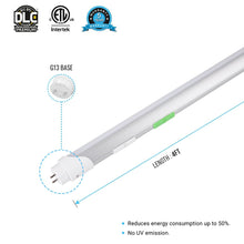 Load image into Gallery viewer, Hybrid T8 4ft LED Tube/Bulb - 22w/20w/18w/15w/12w/10w Wattage Adjustable, 130lm/w, 3000k/3500k/4000k/5000k/ 6000k/6500k CCT Changeable, Clear, Base G13, Single End/Double End Power - Ballast Compatible or Bypass - LEDMyPlace
