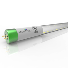 Load image into Gallery viewer, Hybrid T8 4ft LED Tube/Bulb - Glass 18W 2400 Lumens 4000K Clear, Single End/Double End Power - Ballast Compatible or Bypass (Check Compatibility List) - LEDMyPlace